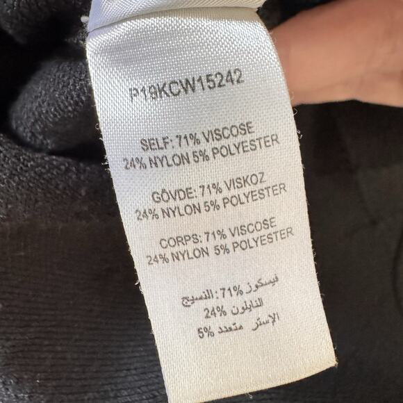 Opening Ceremony Knit Diamond Dress Black S Ruffle Sleeve Fit & Flare Classic - Picture 11 of 11